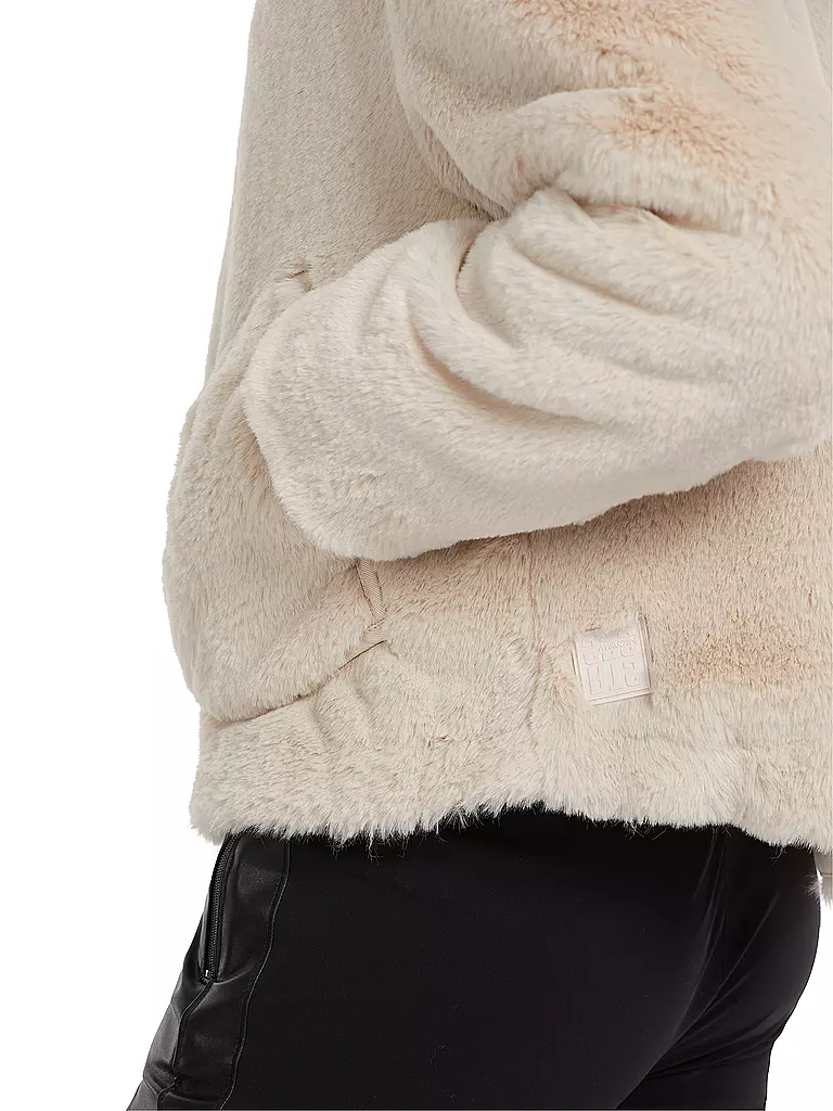 MARC CAIN Jacke In Felloptik Creme